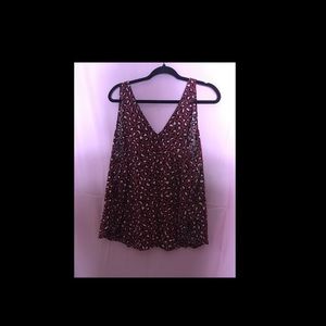 Red Leopard Old Navy Tank Top